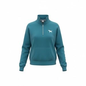 Victoria's Secret Teal Half-Zip Hoodie